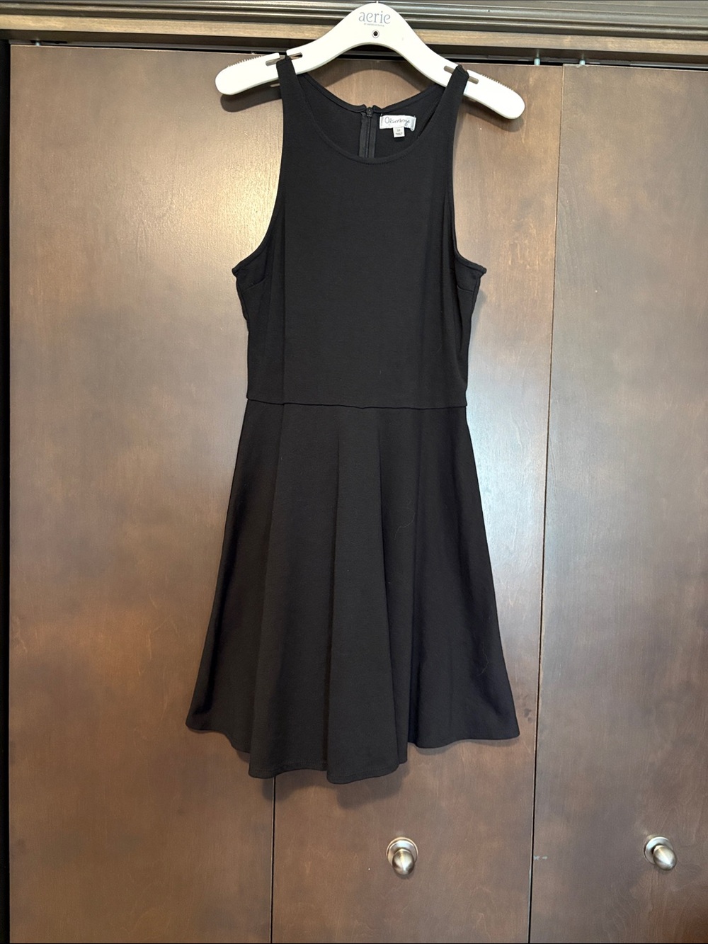 Black Sleeveless Skater Dress